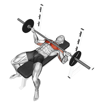 barbell wide reverse grip bench press