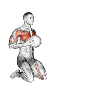 medicine ball chest push single response