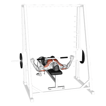 smith wide grip bench press