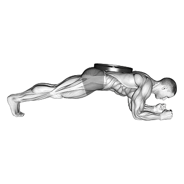 weighted front plank