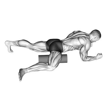 roller hip stretch