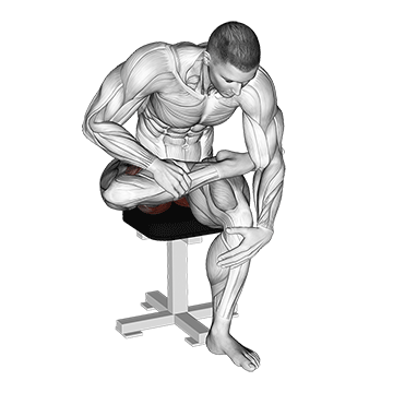 seated piriformis stretch