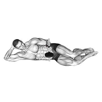 dumbbell lying pronation on floor