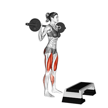 barbell squat jump step rear lunge