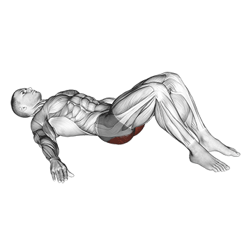 low glute bridge on floor