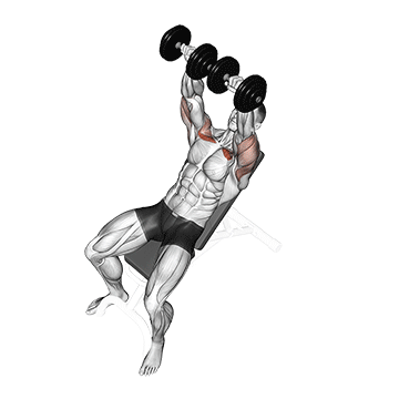 dumbbell incline bench press
