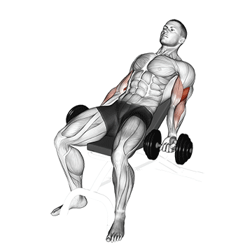 dumbbell incline curl v. 2