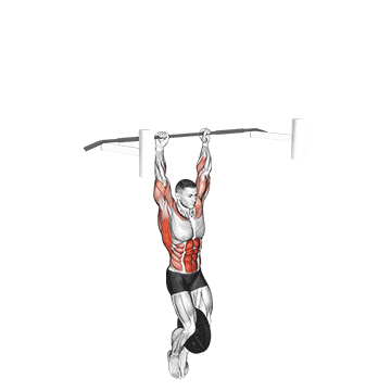 weighted muscle up (on bar)