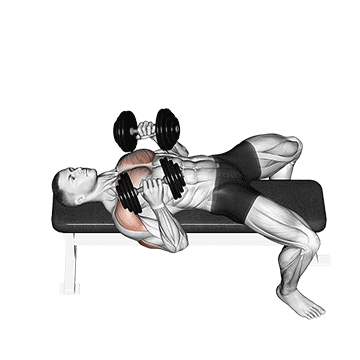 dumbbell lying elbow press