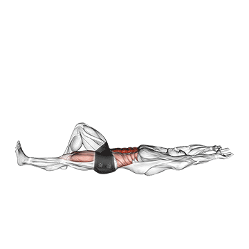 flexion leg sit up (straight arm)