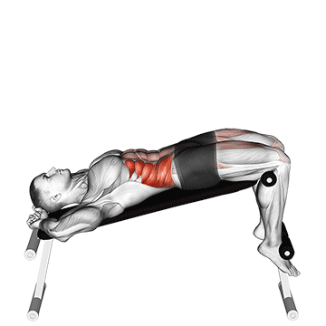 incline twisting sit-up