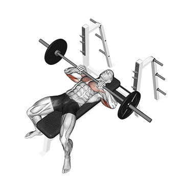 barbell lying close-grip press