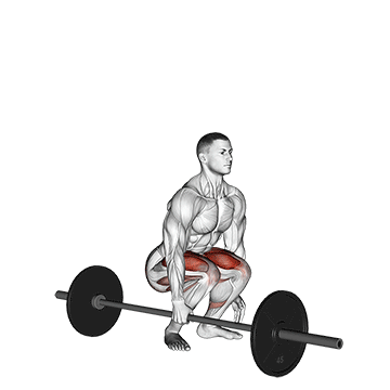barbell one arm side deadlift