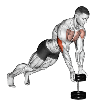 push-up close-grip off dumbbell