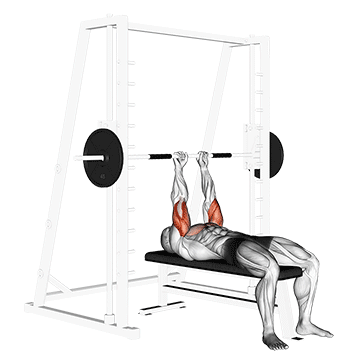 smith close-grip bench press