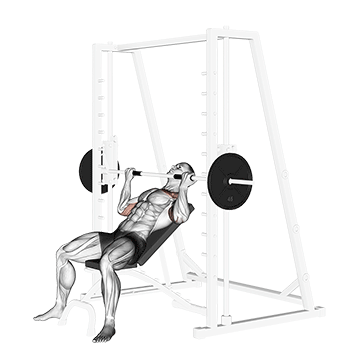 smith incline reverse-grip press