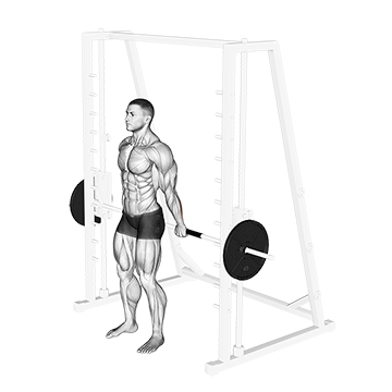 smith standing back wrist curl