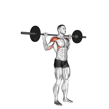 standing behind neck press