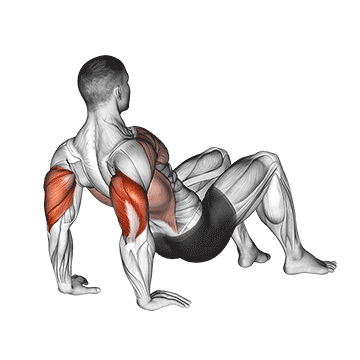 triceps dips floor