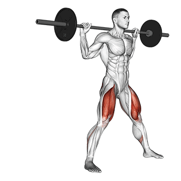 barbell side split squat v. 2