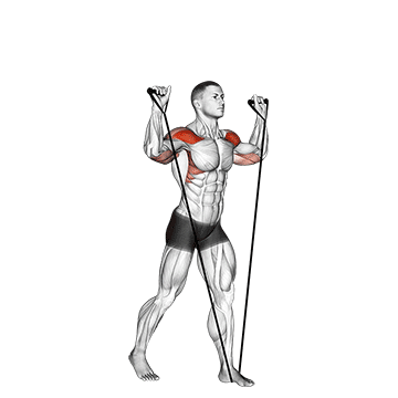 band shoulder press